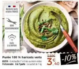 Thiriet Purée 100 % haricots verts offre