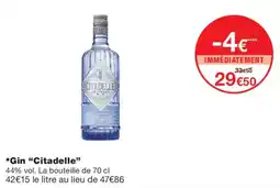 Monoprix Citadelle Gin offre