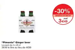 Monoprix Pimento Ginger beer offre
