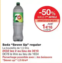 Monoprix Seven Up Soda regular offre