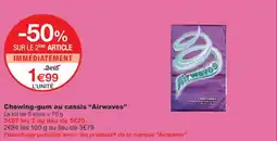 Monoprix Airwaves Chewing-gum au cassis offre