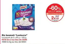 Monoprix Lustucru Riz basmati offre