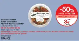 Monoprix Dés de saumon fumé offre
