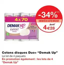 Monoprix Demak Up Cotons disques Duo+ offre