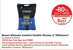 Monoprix Wilkinson Rasoir Ultimate Comfort flexible Xtreme 3 offre