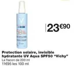 Monoprix VICHY Protection solaire, invisible hydratante UV Aqua SPF50 offre