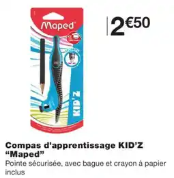 Monoprix Maped Compas d'apprentissage KID'Z offre
