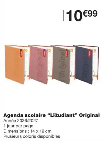 Monoprix L'Original Agenda scolaire offre