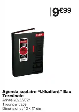 Monoprix l'Etudiant Agenda scolaire offre