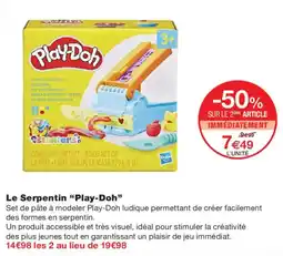 Monoprix Play-Doh Le Serpentin offre