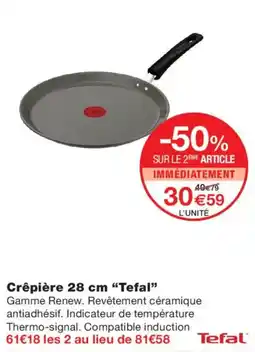 Monoprix Tefal Crêpière 28 cm offre