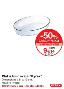 Monoprix Pyrex Plat à four ovale offre