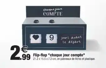 Flip-flap "chaque jour compte"