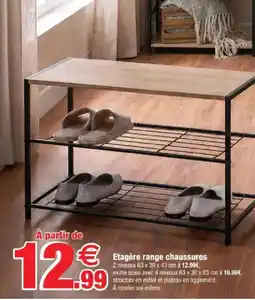 Bazarland Etagère range chaussures offre