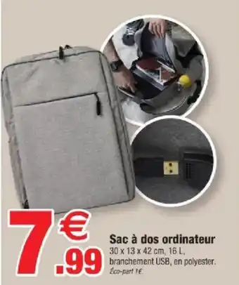 Bazarland Sac a dos ordinateur offre