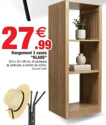 KLAUS Rangement 3 cases