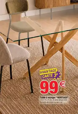 Bazarland Heritage table à manger offre