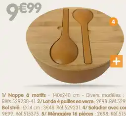 b&m Saladier avec couvercle offre
