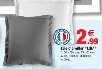 Bazarland Taie d'oreiller LINA offre
