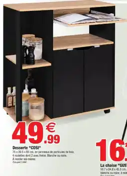 Bazarland Desserte COSI offre