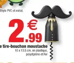 Bazarland tire-bouchon moustache offre