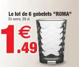 Bazarland ROMA gobelets offre