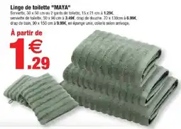 Bazarland Linge de toilette MAYA offre