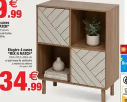 Bazarland Etager 4 cases "MIX N MATCH" offre