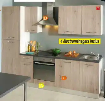 Brico Dépôt Cuisine équipée "alaska" l. 2,65 m offre