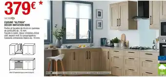 Brico Dépôt Cuisine "alpinia" décor imitation bois offre