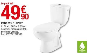 Brico Dépôt Pack wc "tapia" offre
