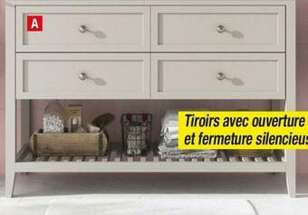 Brico Dépôt Meuble à poser gris l. 120 cm "perma" offre
