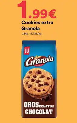 Hmarket Lu cookies extra granola offre