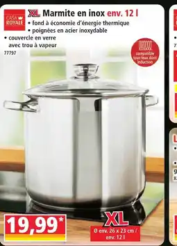 Norma Casa royale xl marmite en inox env. 12 l offre
