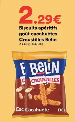 Hmarket Belin biscuits apéritifs goût cacahuètes offre