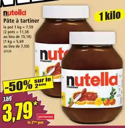 Norma Nutella pâte à tartiner offre
