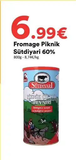 Hmarket Sütdiyari fromage piknik 60% offre