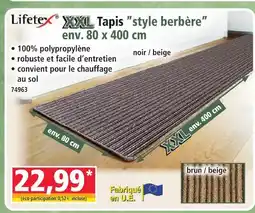 Norma Lifetex tapis style berbère offre