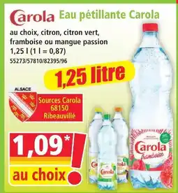 Norma Carola eau pétillante citron offre