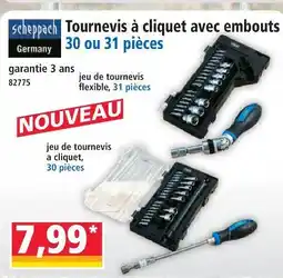 Norma Scheppach tournevis à cliquet avec embouts 30 ou 31 pièces offre