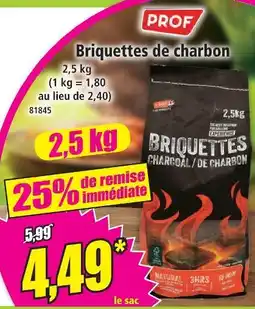 Norma Prof briquettes de charbon offre