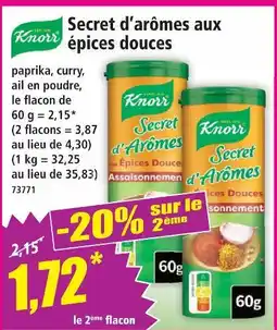 Norma Knorr secret d'arômes aux épices douces offre