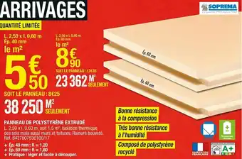 Brico Dépôt Panneau de polystyrène extrudé offre
