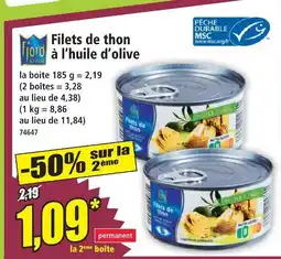 Norma Fjord krone filets de thon à l'huile d'olive offre