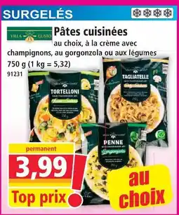 Norma Villa gusto pâtes cuisinées offre