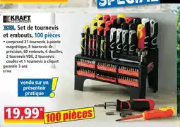 Norma Kraft werkzeuge xxl set de tournevis et embouts, 100 pièces offre