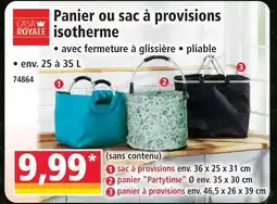 Norma Casa royale sac à provisions isotherme offre