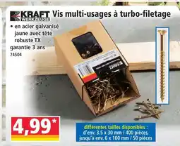Norma Kraft werkzeuge vis multi-usages à turbo-filetage offre