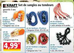 Norma Kraft werkzeuge set de sangles à fermeture rapide, 4 pièces offre
