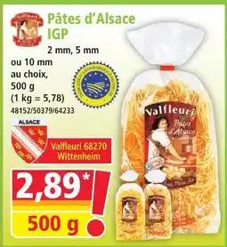 Norma Valfleuri pâtes d'alsace igp offre